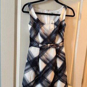 Banana Republic Black and white Plaid Dress - Size 0